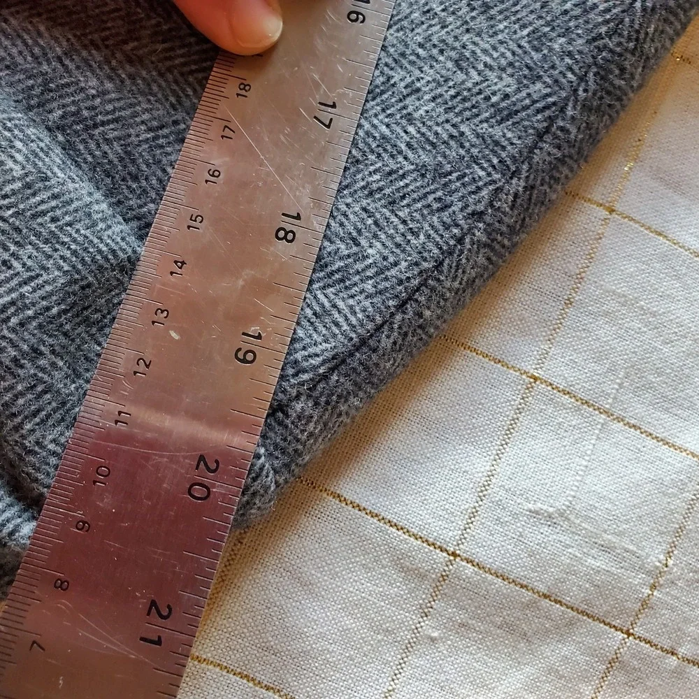 Ruffini Italy Sport Coat 42L Gray Camel Hair Blend Herringbone Blazer‎ Jacket